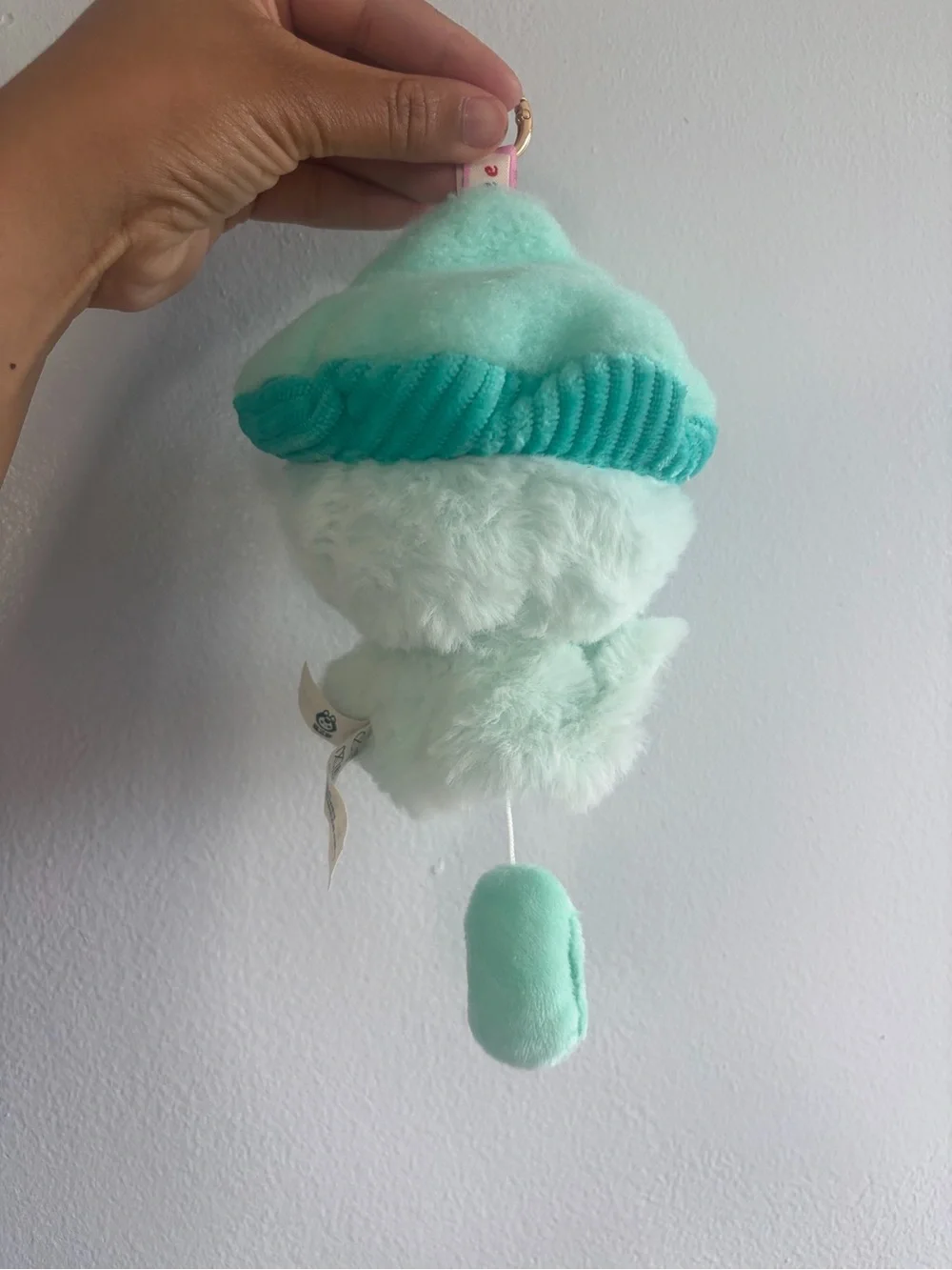 Plush Mint Green Kids Keychain Doll